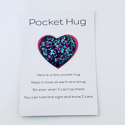 Blue, Pink Black Pocket Hug