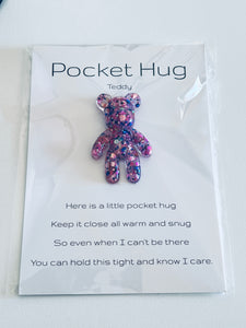 Bright Pink and Blue Pocket Hug