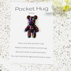 Teddy Pocket Hug-Bright Glitter